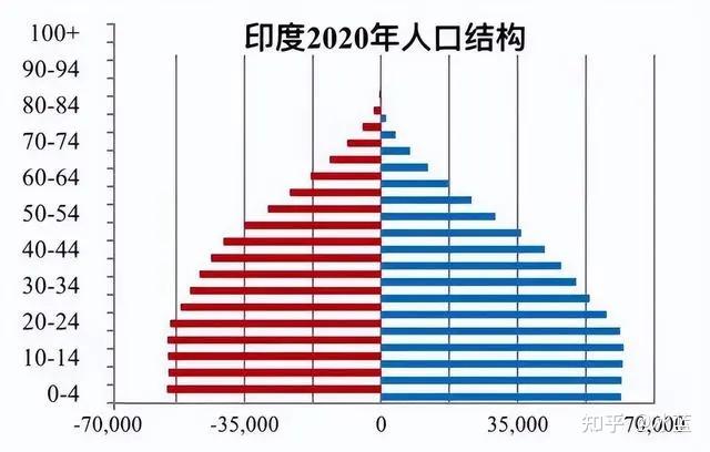 中印人口结构对比中国2020人口结构印度人口结构太令人羡慕了,就像一