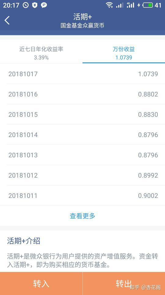 微众银行活期+7日年化收益是怎么做到比余额