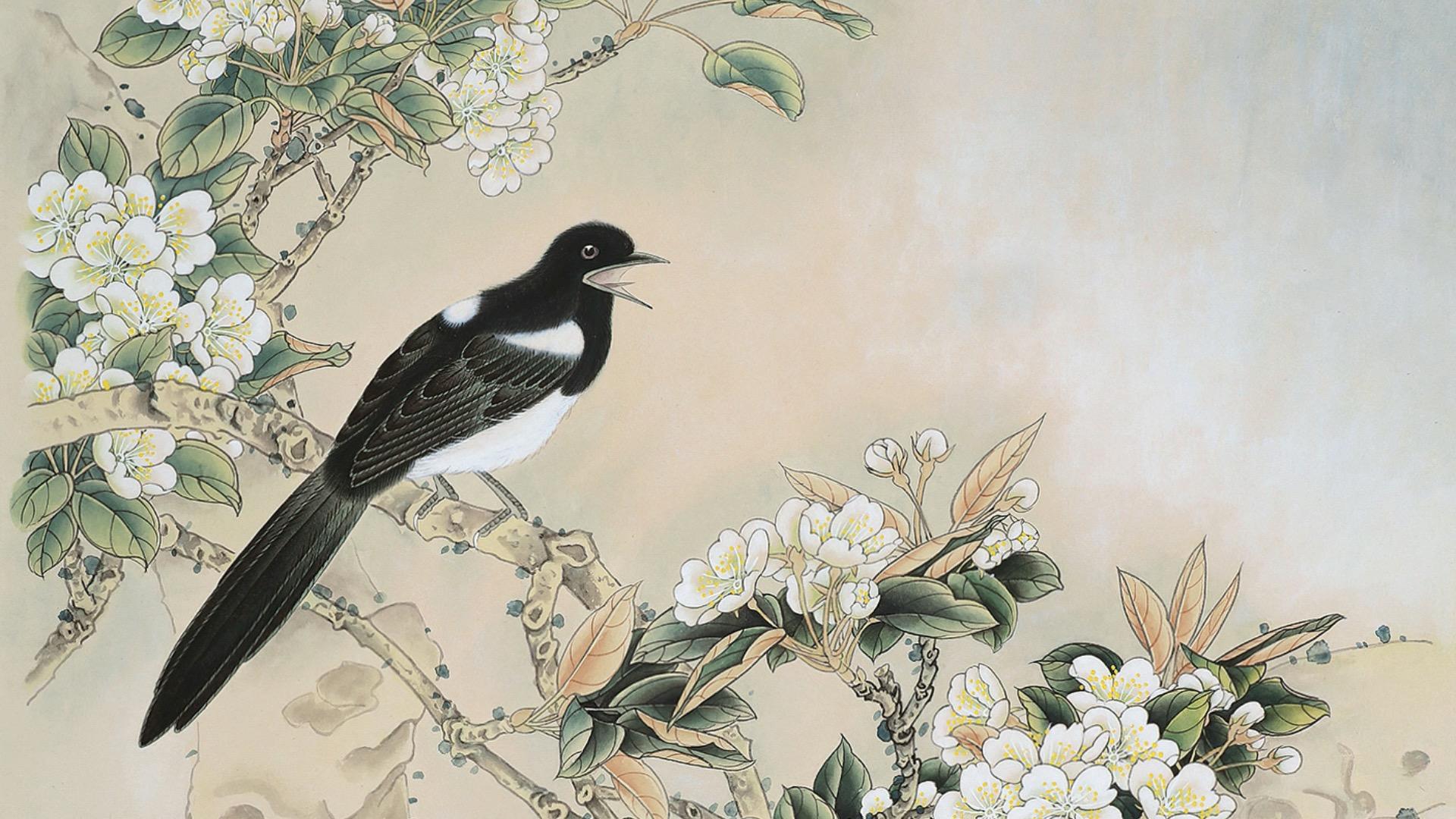 画家邱汉桥山水画清净世界欣赏