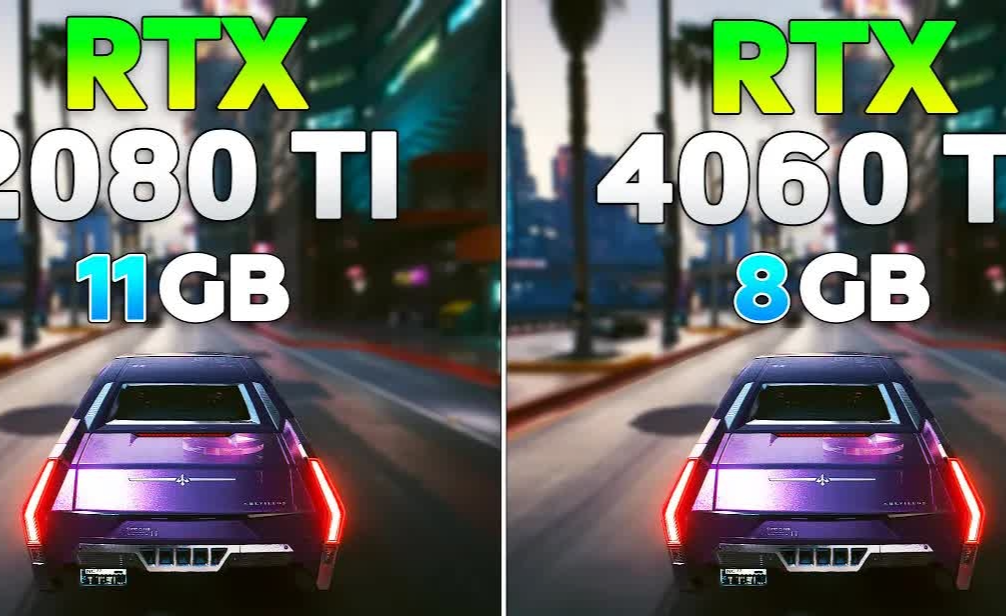  2080Ti VS 4060Ti 2K DLSS2 3 OFF 