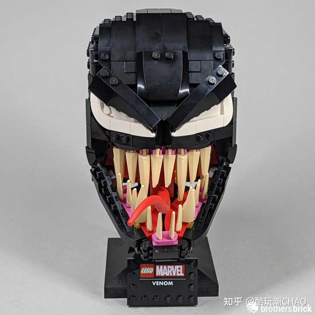 真香乐高漫威76187毒液头雕开箱测评