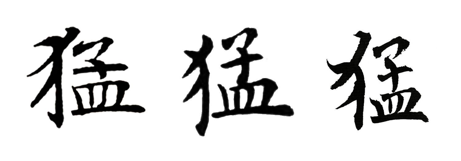 猛字怎么写才好看呢? - 知乎