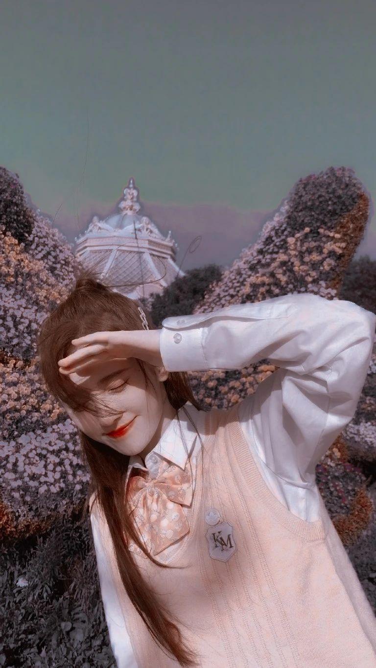 鞠婧祎壁纸日樱花写真继续掉落朝气满满留住每个美好的瞬间