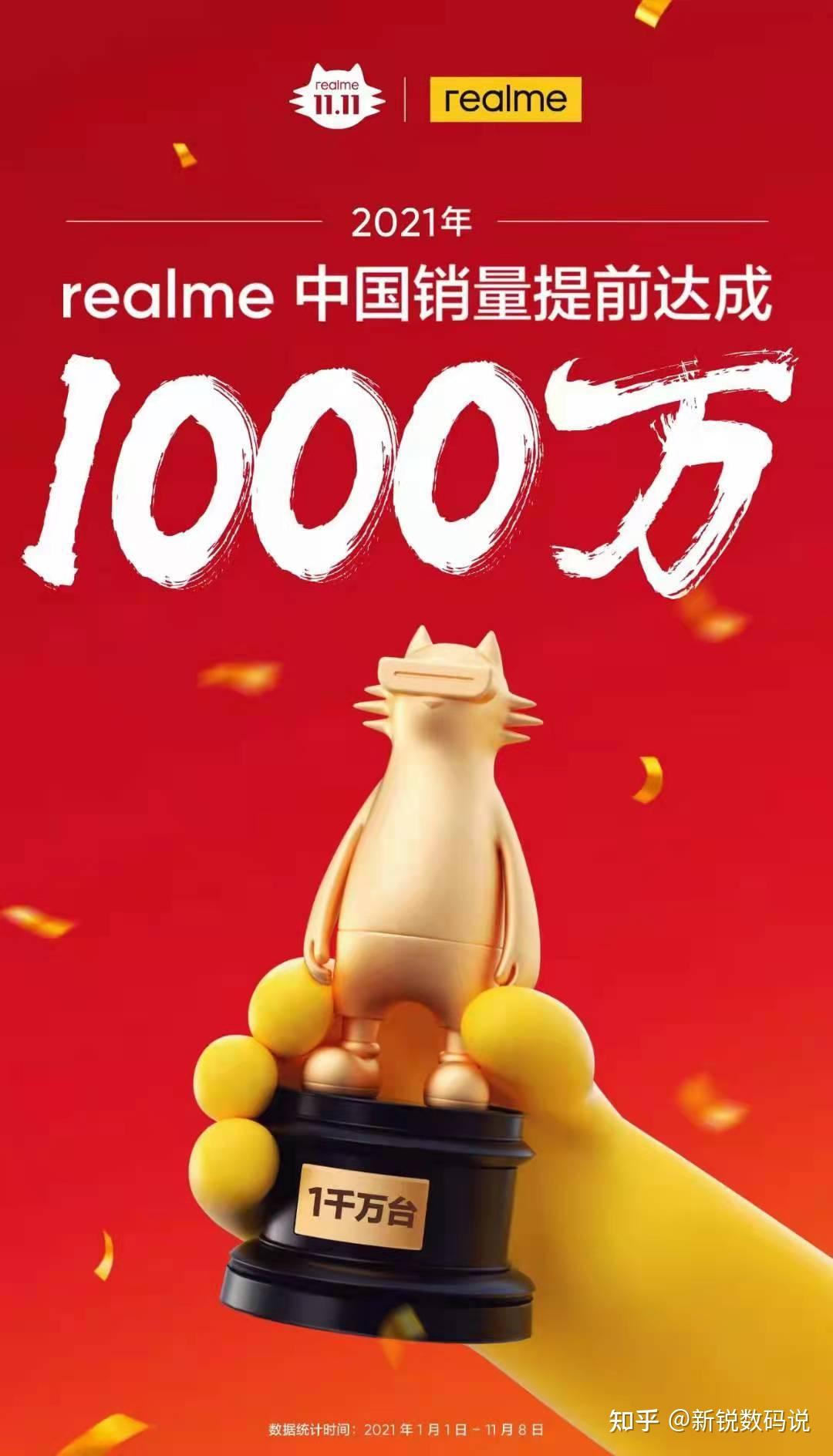 realme小厂秒变大厂1000万台小目标太简单下个目标一个亿