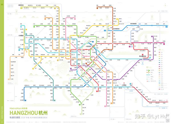 杭州轨道交通线路图(四期地铁建设规划) - 知乎