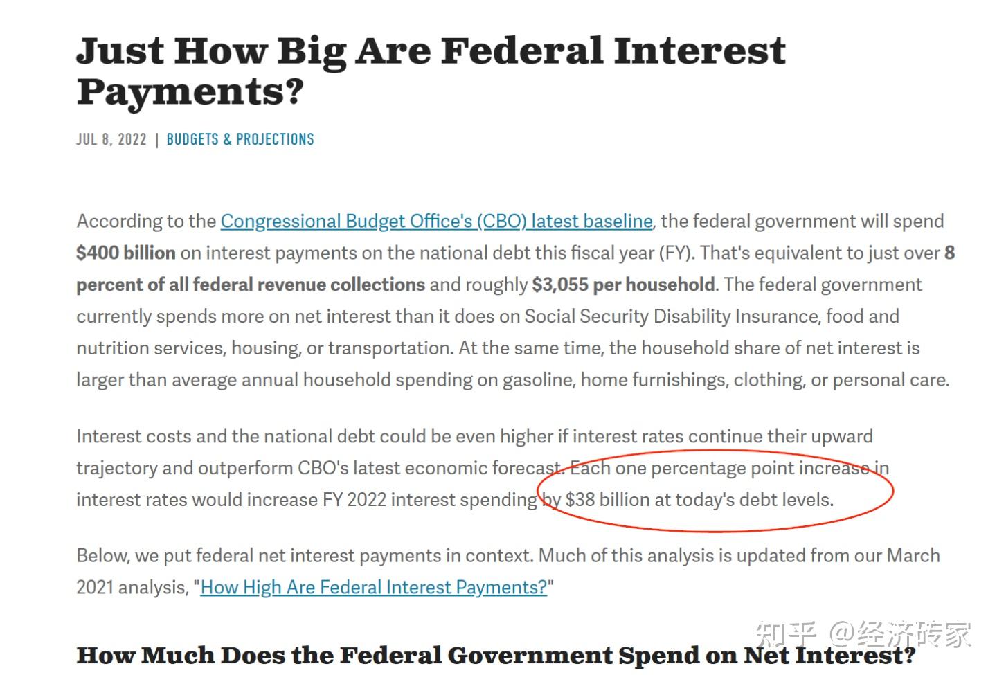 2022年31万亿美元的美国国债的年利息是多少？ - 知乎