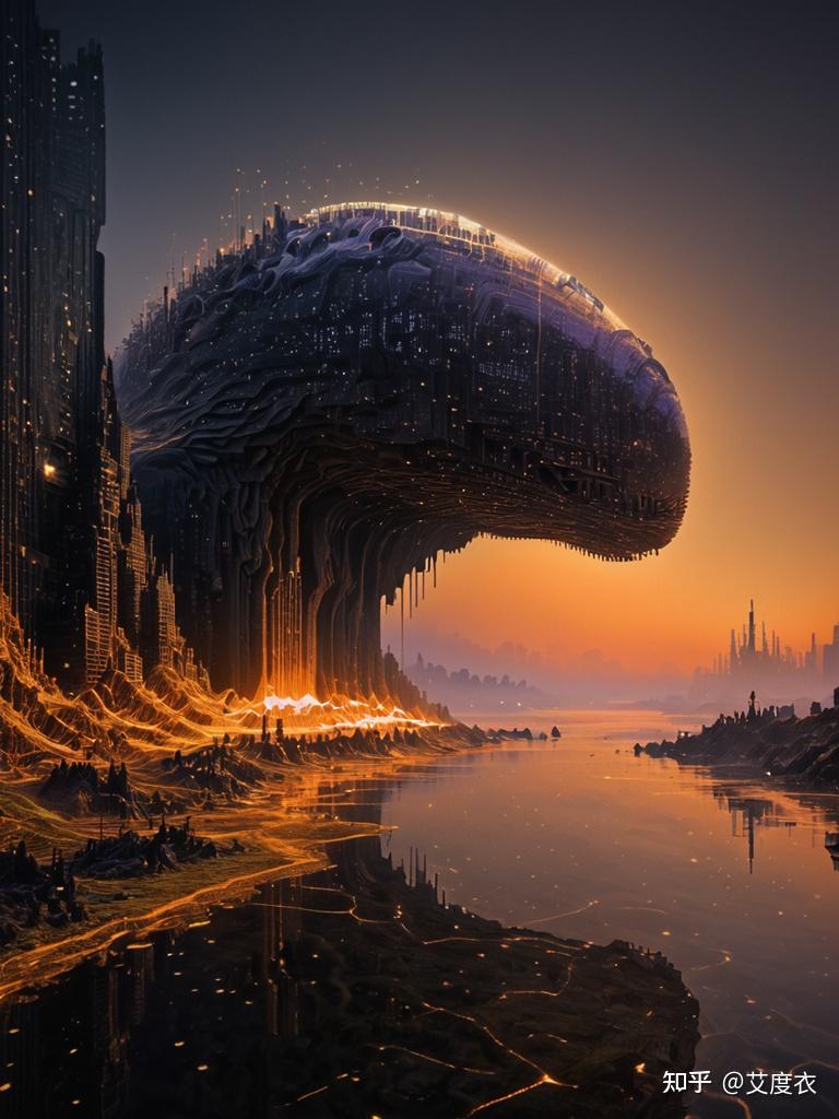 [AI绘画]一组科幻概念草图（pony） - 知乎