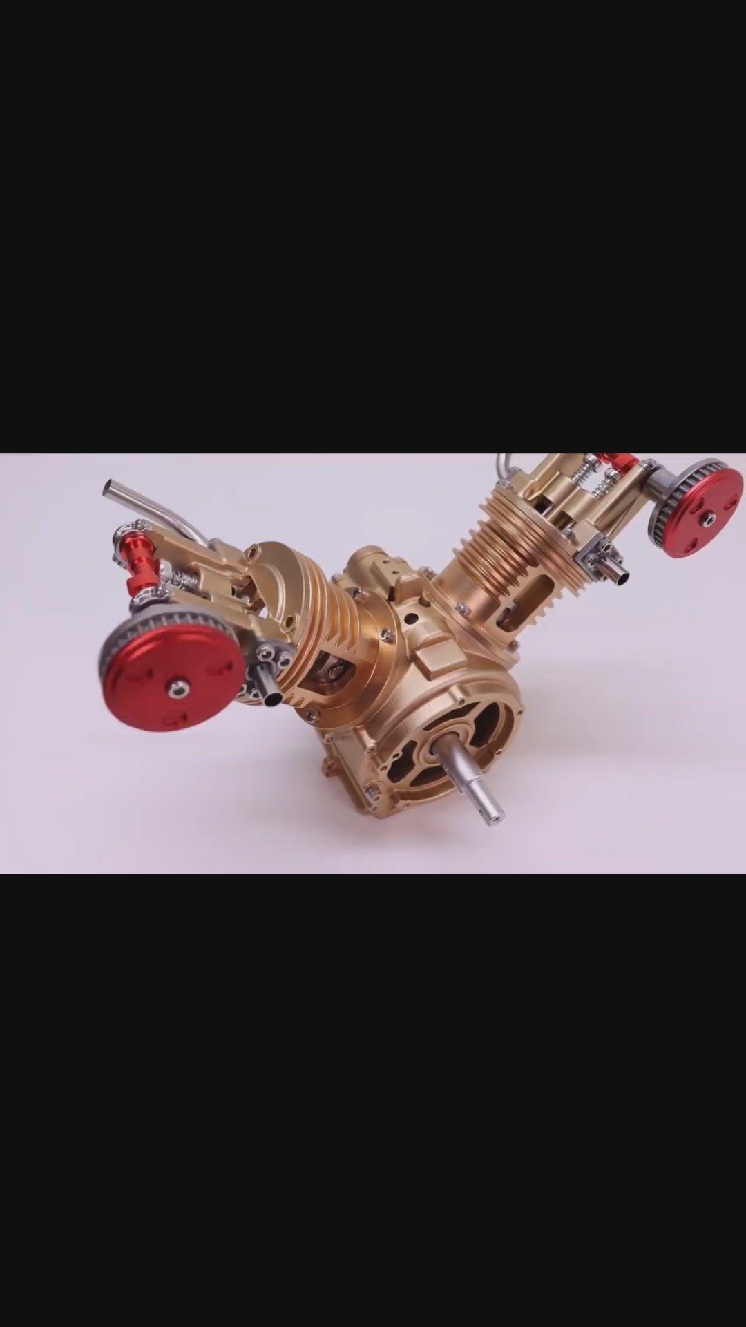 加工做一个气动微型单缸机!