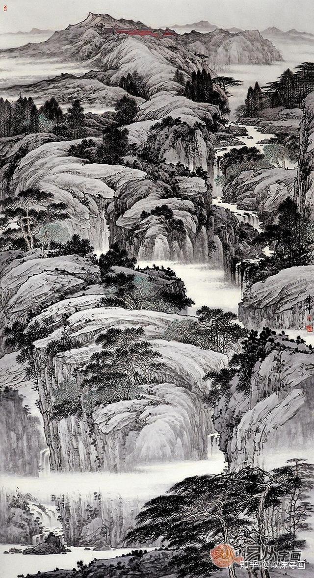 林德坤国画山水画作品欣赏:锦绣河山,尽显中国气派!