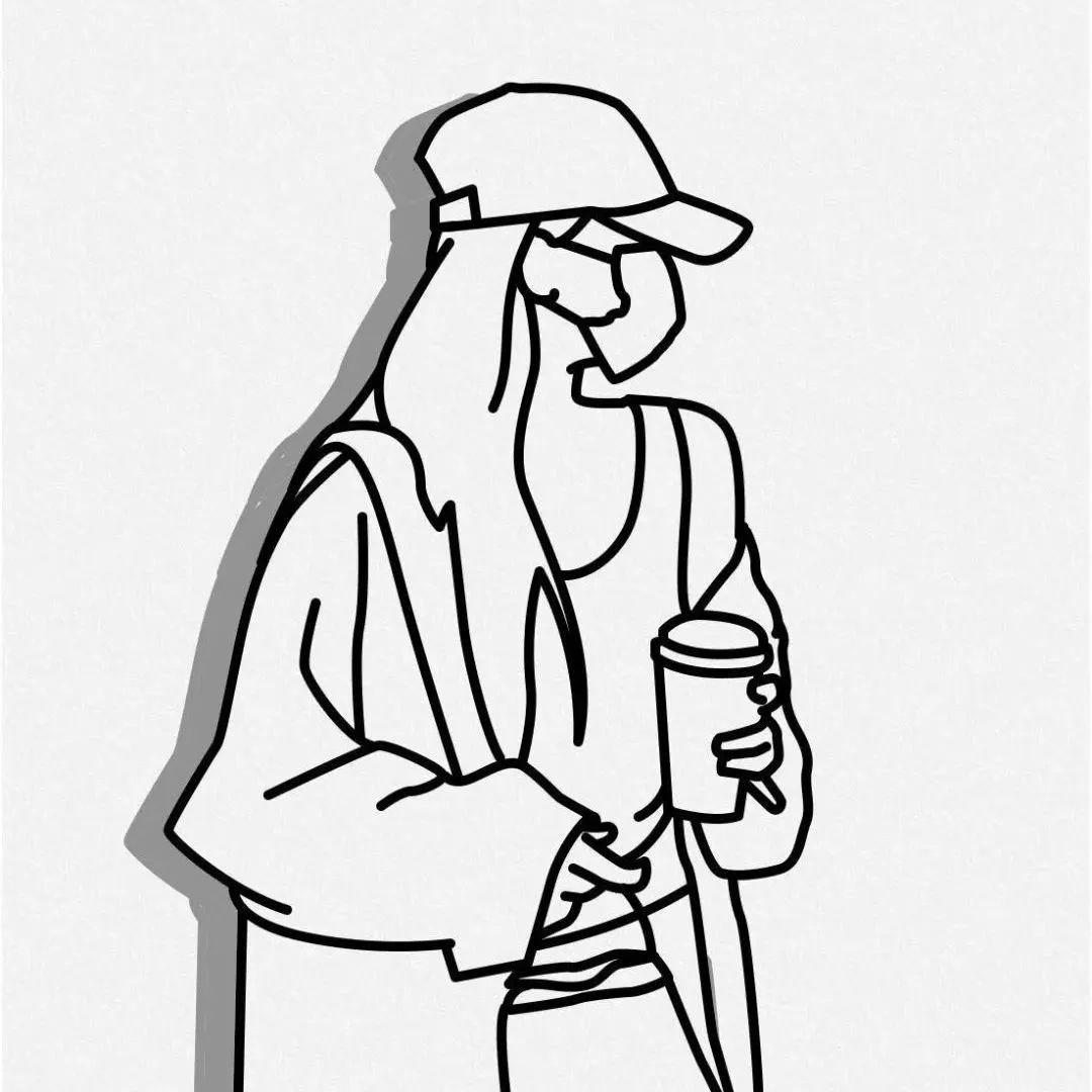 女头| 简约线条插画头像 - 知乎