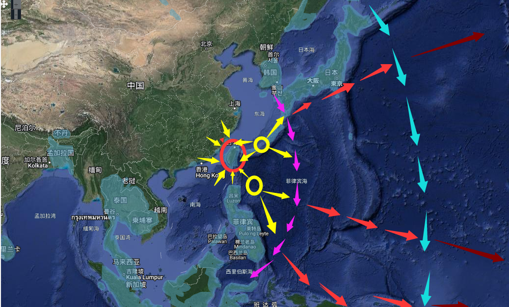 台海中线地图图片