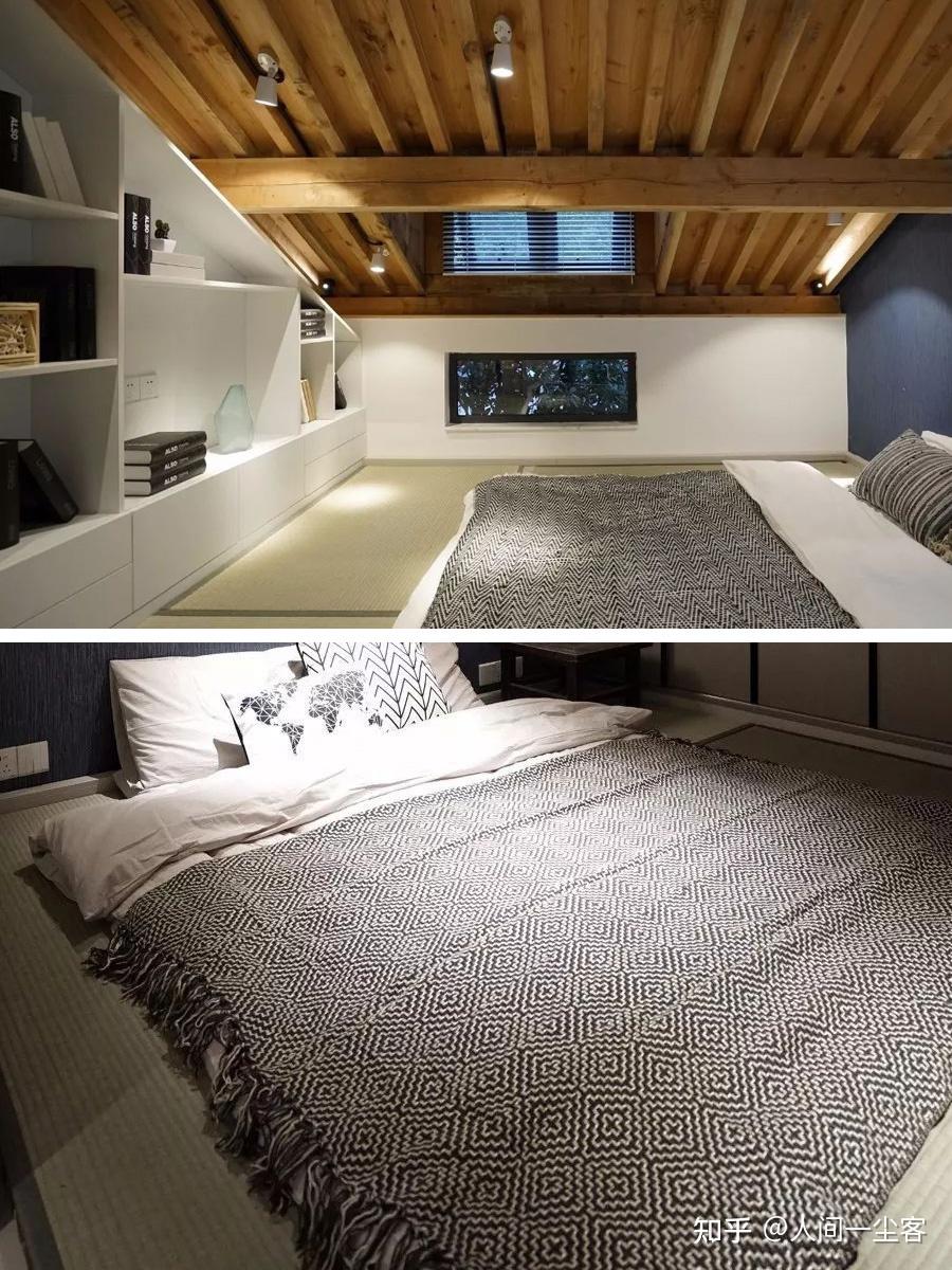 低矮的阁楼大人站不开,却很适合孩子,做成榻榻米儿童房超省地方.