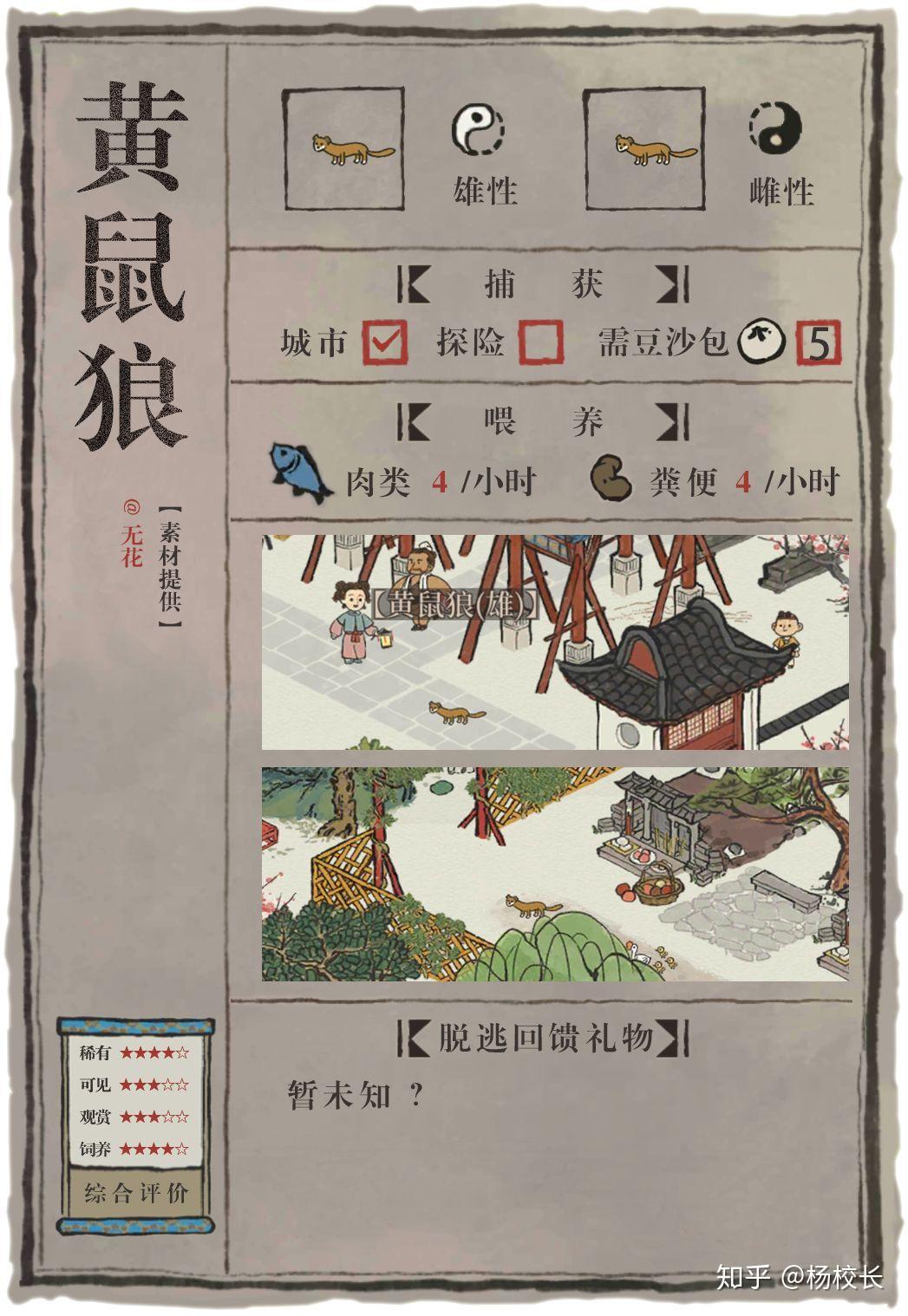 江南百景图小动物图鉴
