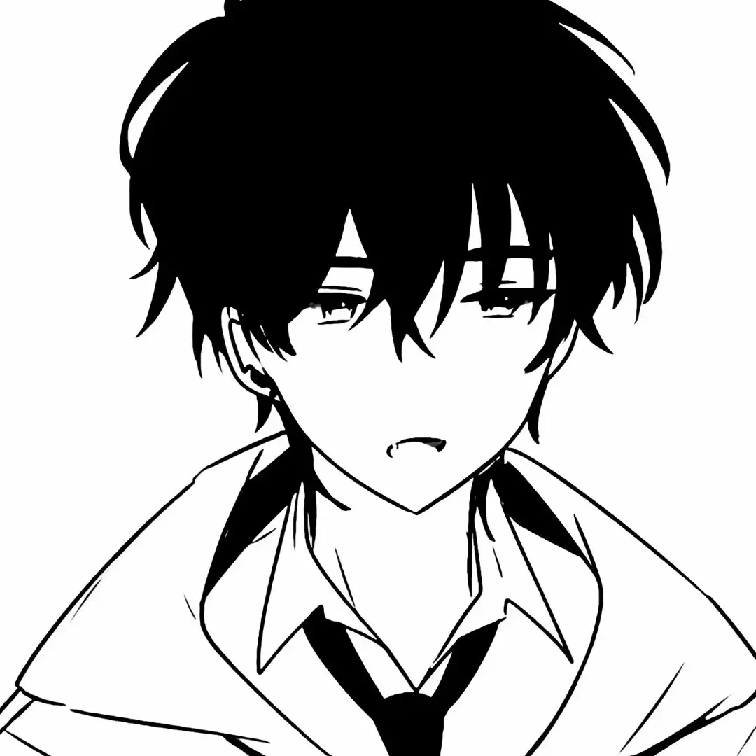 有没有黑白动漫人物的头像呀? - 知乎