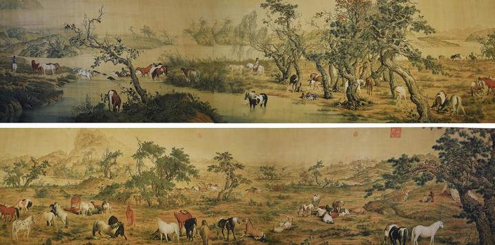 郎世宁传世珍品卷本《百骏图》 - 知乎