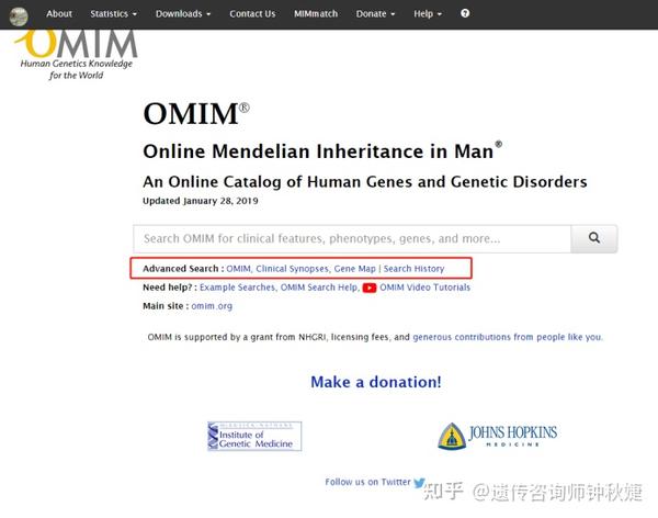 OMIM数据库使用方法简述 - 知乎
