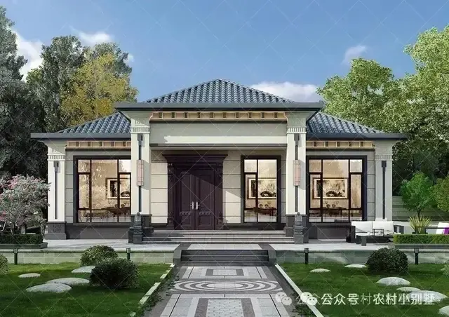 25款一层中式别墅,尽显儒雅风范乡村养老自建住宅! - 知乎