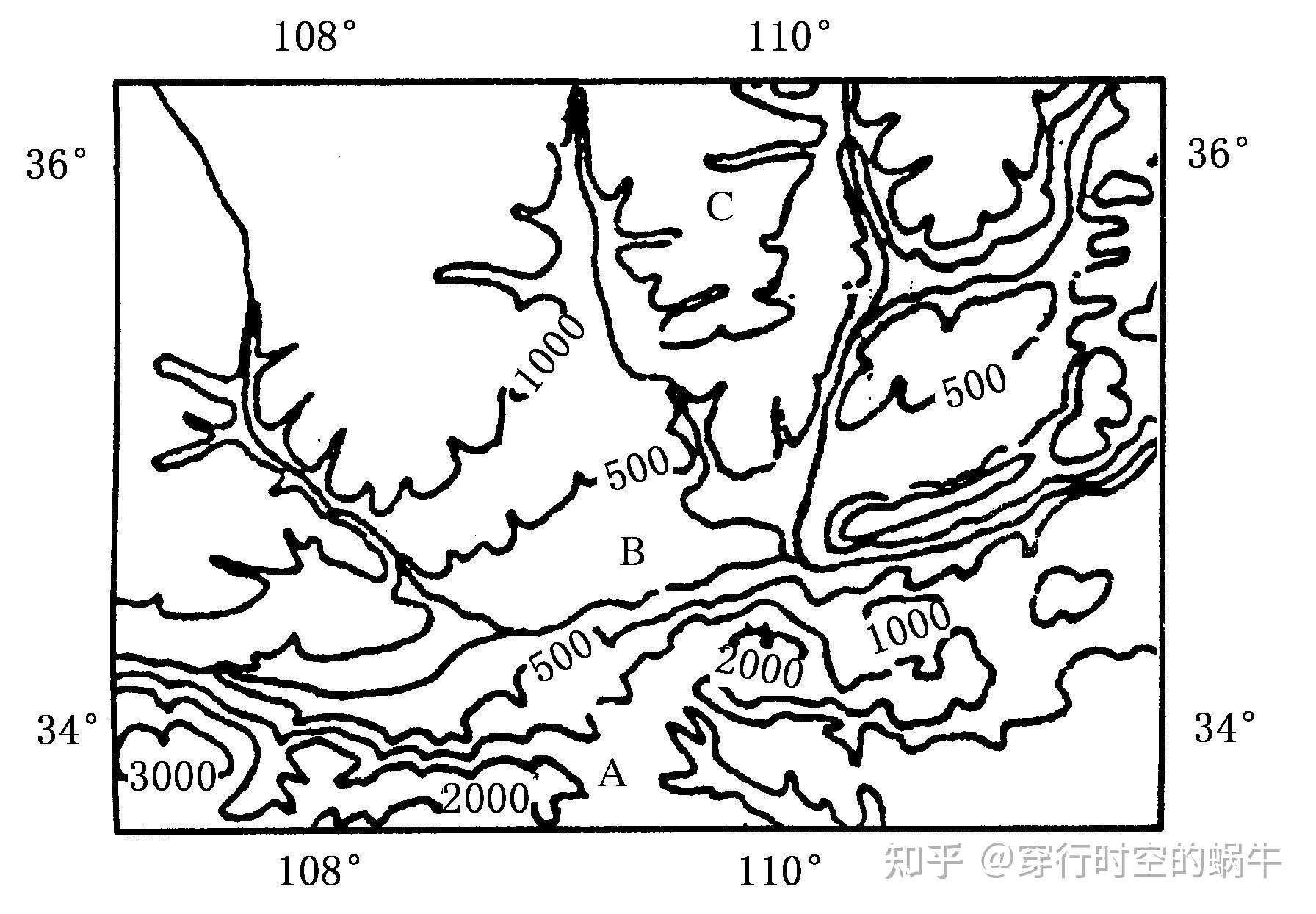 有山地和高原的等高线地形图的可以发一下吗?
