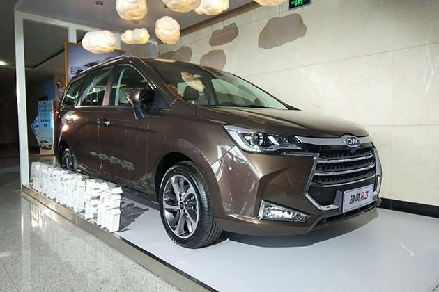 江淮瑞风r3正式上市售价648908万元定位家用mpv