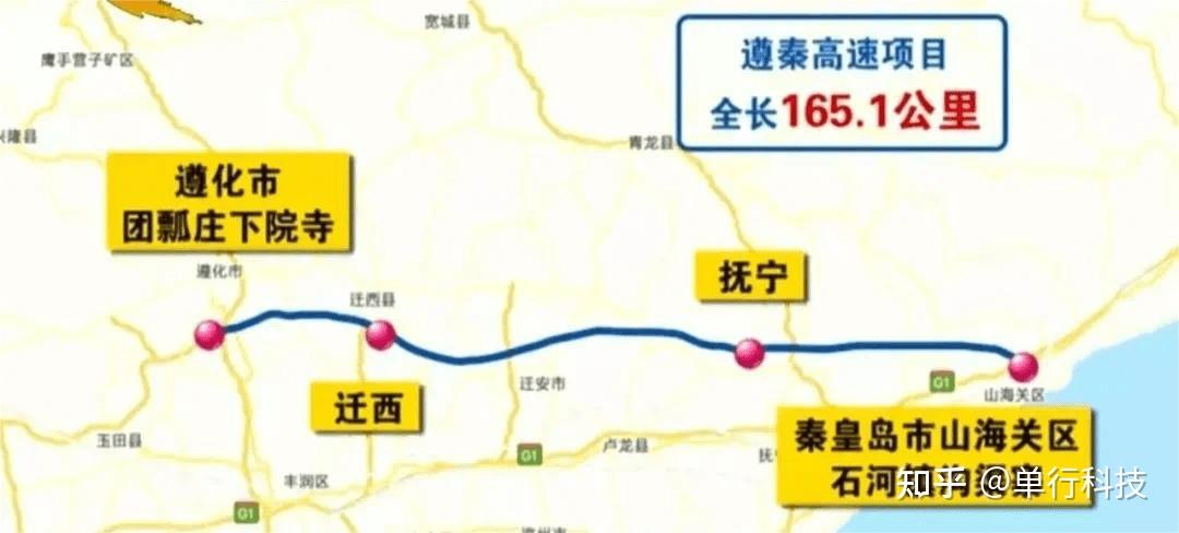 京秦高速公路路线图图片