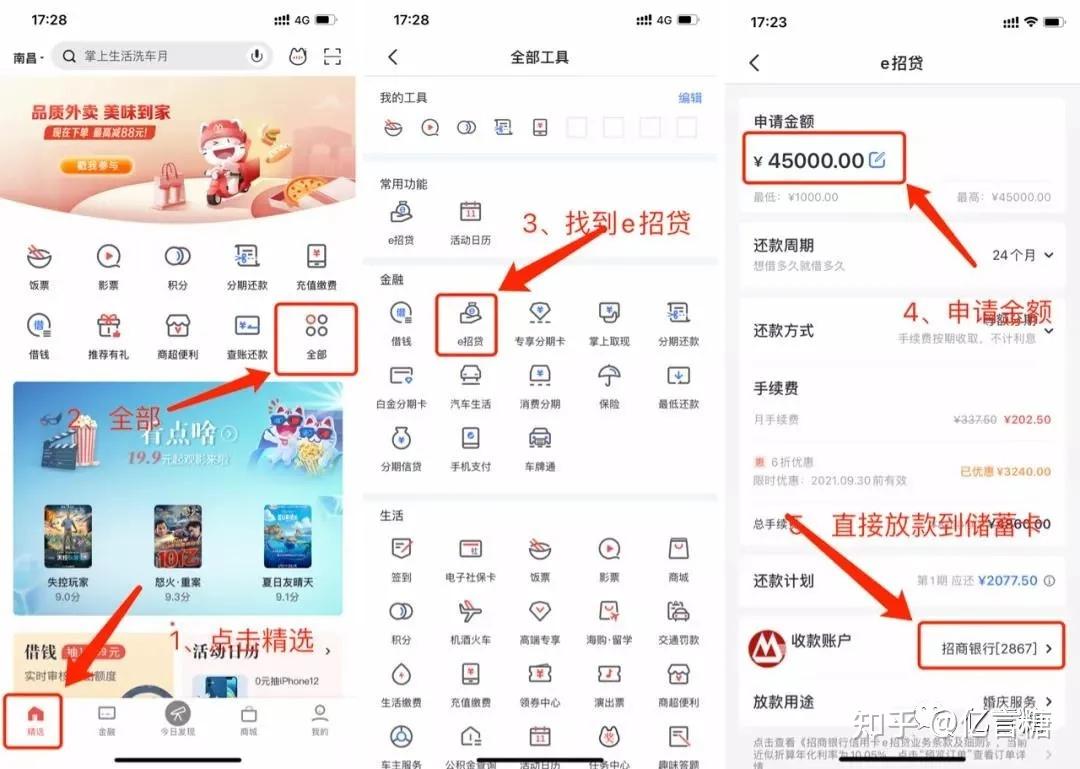 46招商银行申请e招贷实操技巧