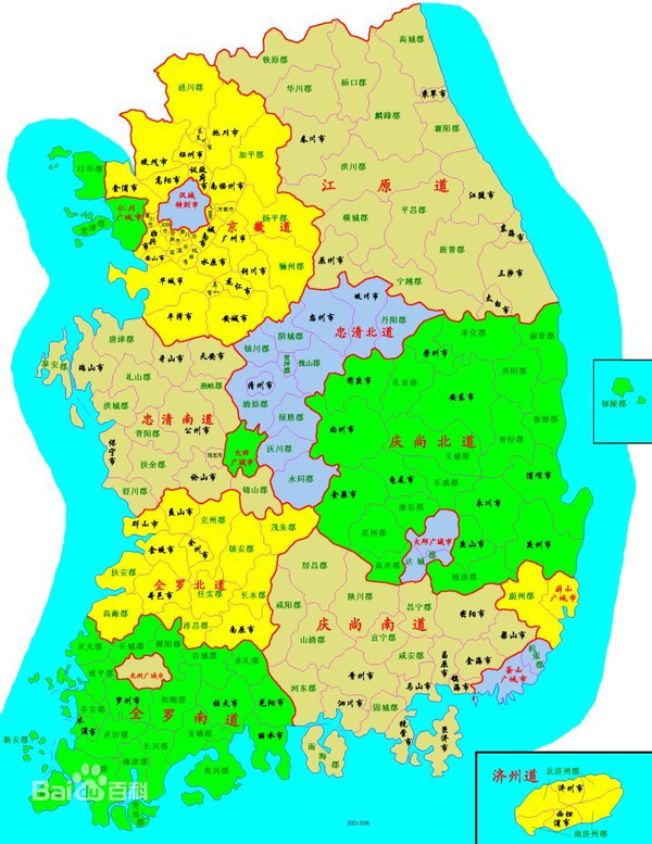 朝鲜半岛的黄海南北道和忠清南北道之间为什么更像一东一西而不是一南一 