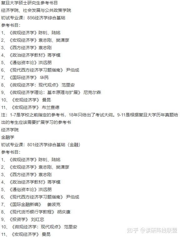 2025年复旦大学考研部分考试科目参考书目汇总,已建信息交流QQ群 - 知乎