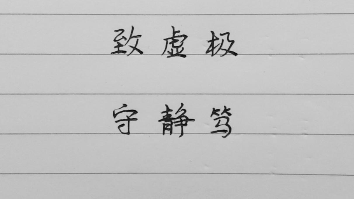 如何理解致虚极守静笃这六个字