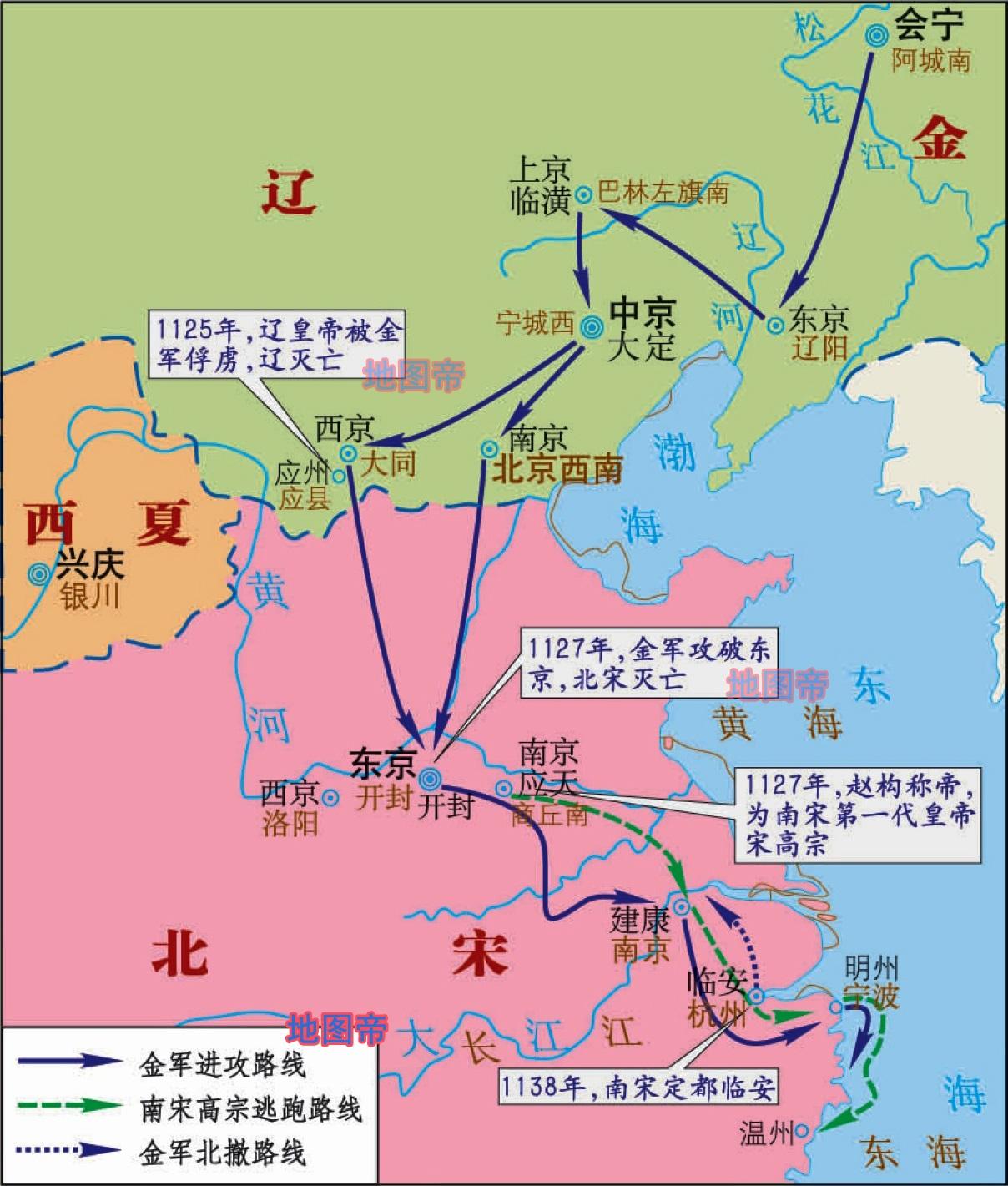 陈桥兵变靖康之难宋朝简史11幅地图