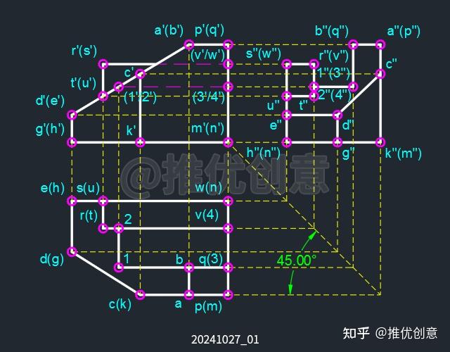 工程制图45度线有什么用? - 知乎