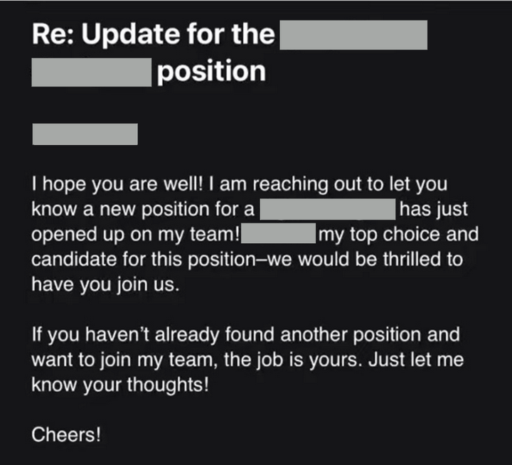 Thank you letter 