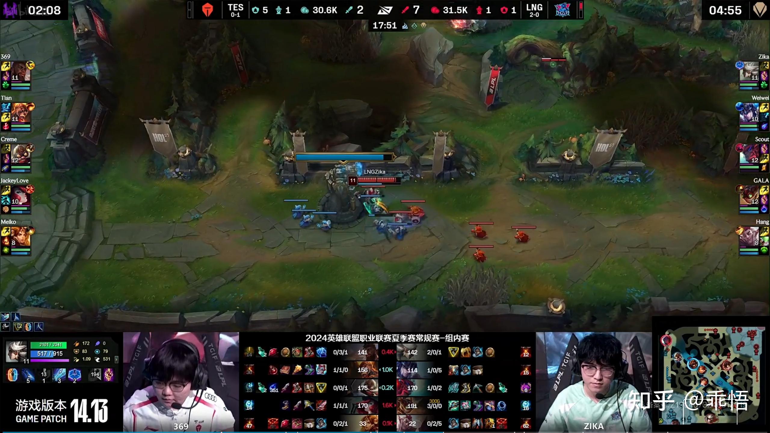 无论是第一场比赛的瑞兹还是第二场比赛的青钢影,在游戏的中后期都给