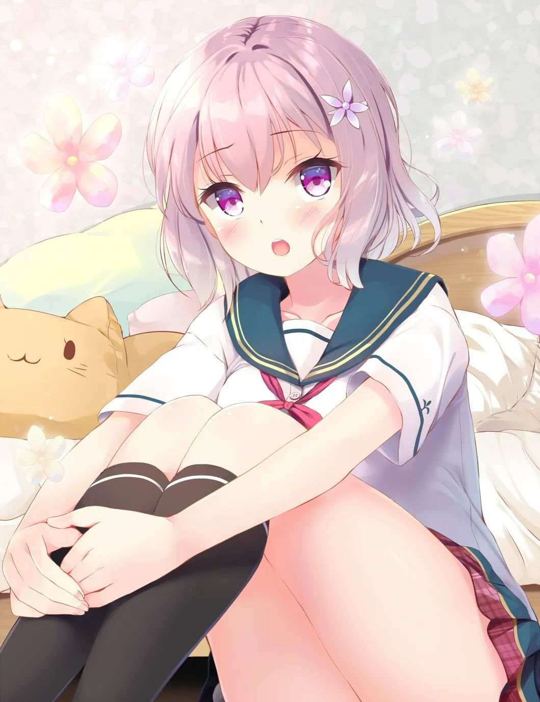 有没有一些二次元坐着的壁纸