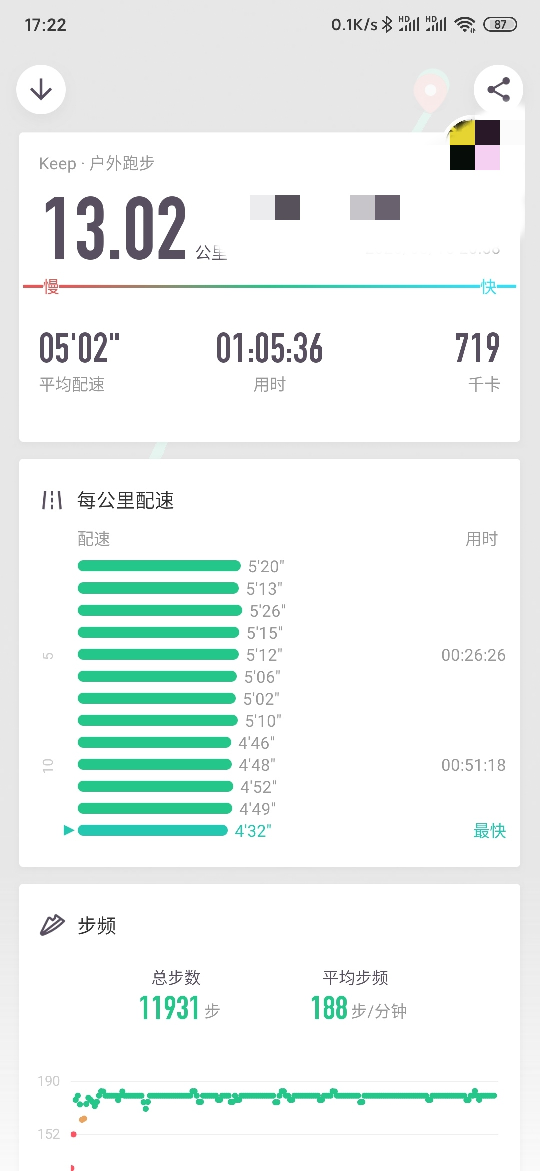 大家有没有keep生成的跑步截图