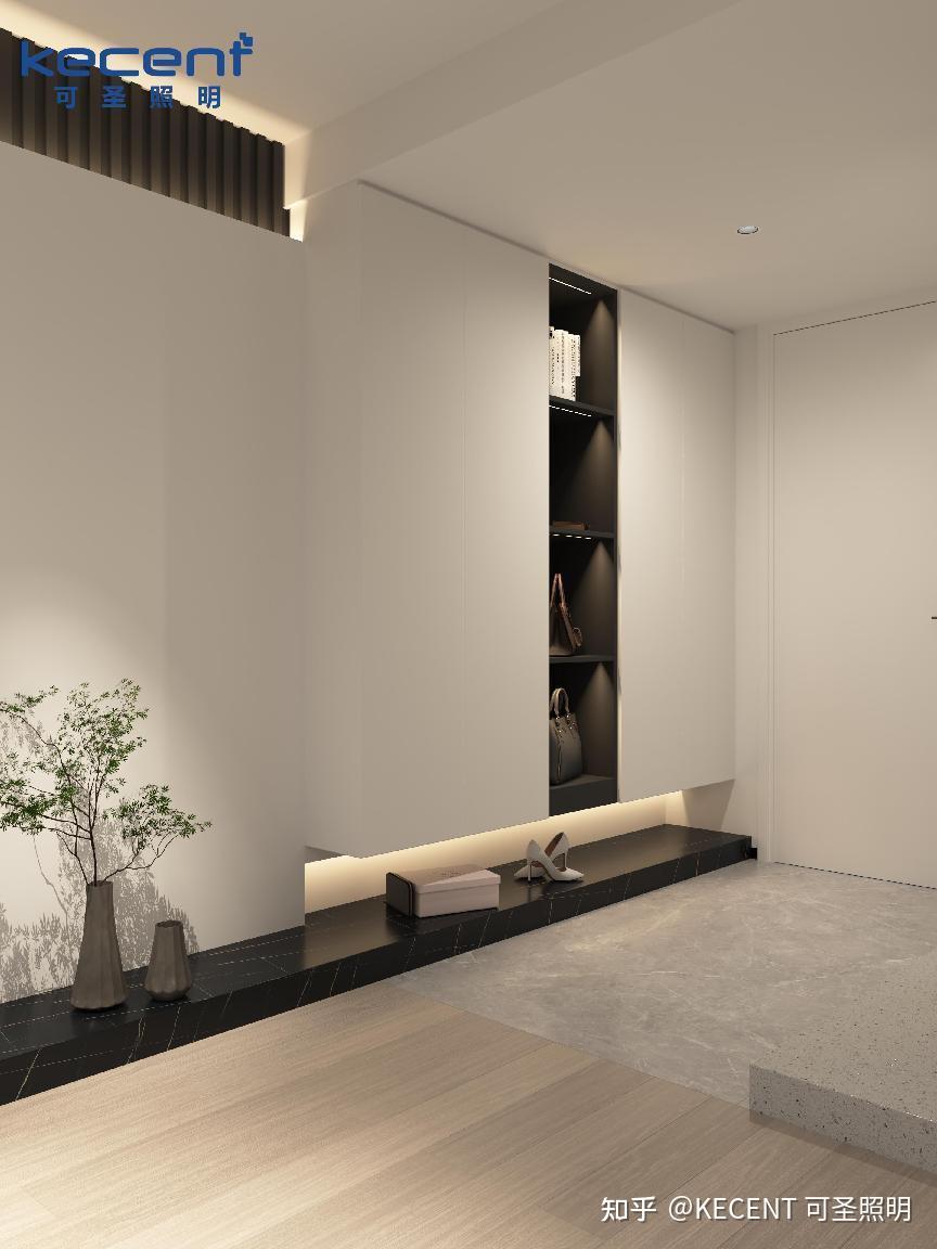 ▼玄关灯光设计