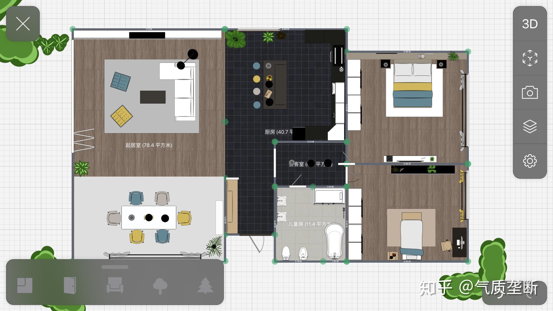 design:很早就听说过的一款装修设计软件,可以自己diy户型和摆放家具