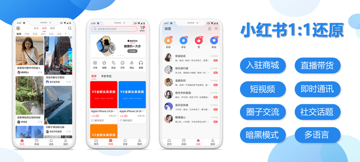 小红书app源码,全新开发小红书1:1还原社交购物商城 - 知乎