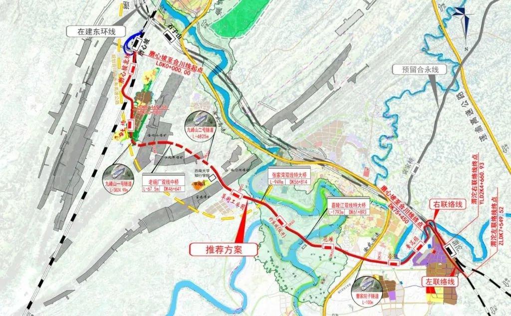 重庆合川区轻轨线路图图片