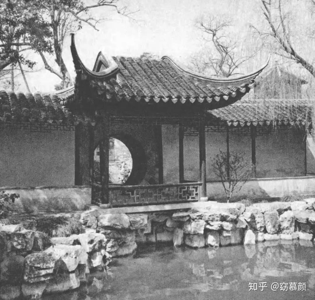 留园中部,云墙及折廊,用以划分空间拙政园折廊,平面图拙政园折廊,随