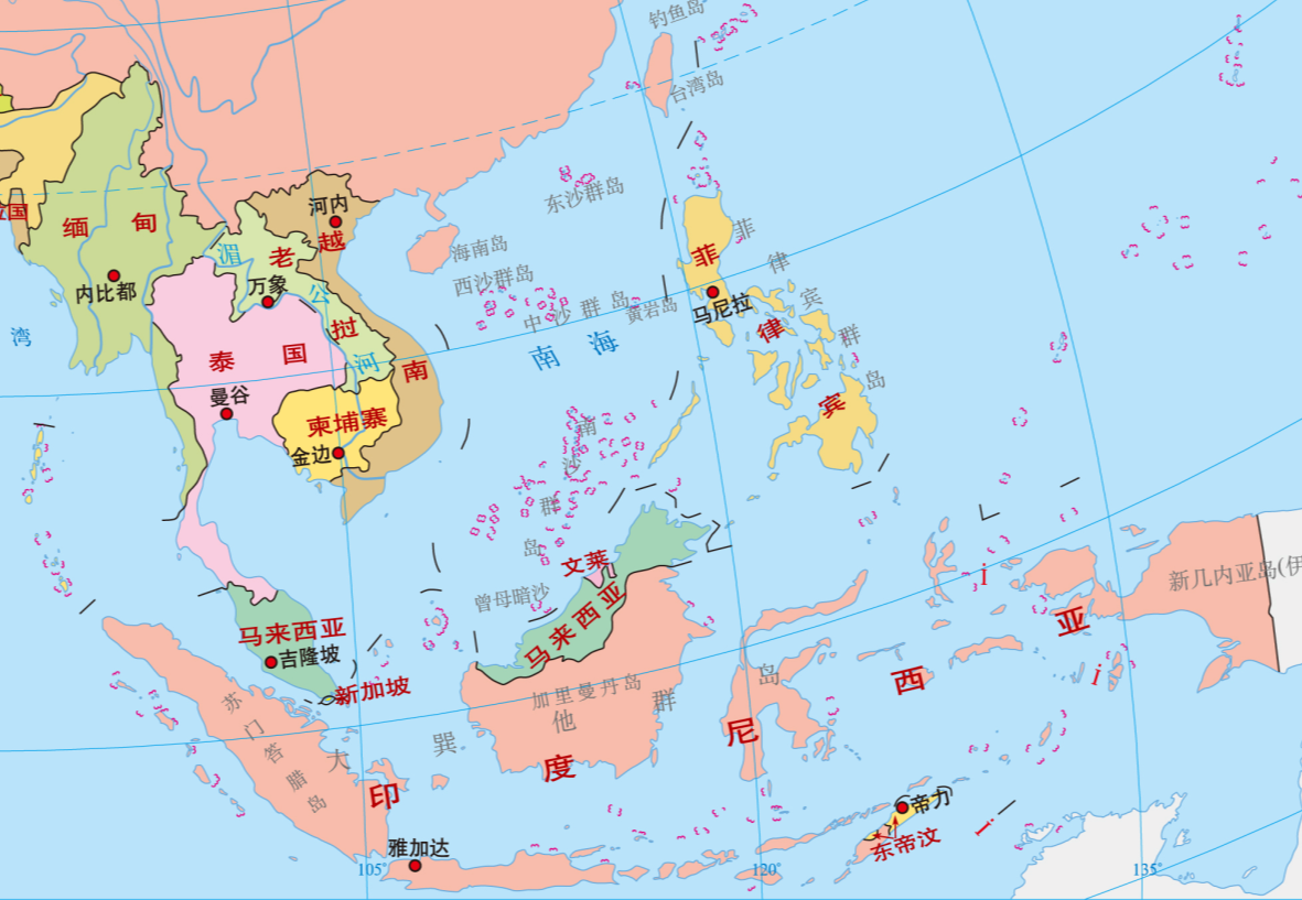 柬埔寨的國土面積181,035平方公里,海岸線長約460公里.