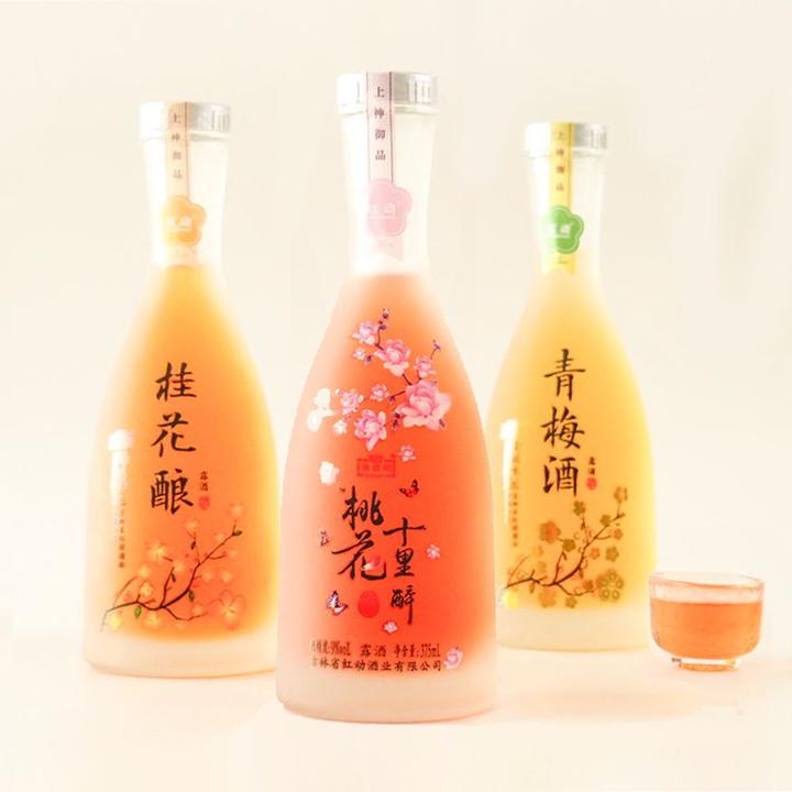 40京东红动 果酒   上神御品系列 桃花十里醉 9度微醺 375ml*3,红动