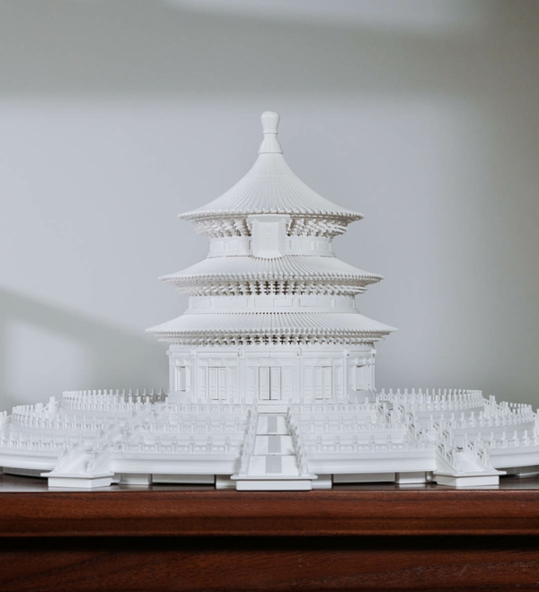 第一款榫卯结构建筑积木小米千年榫营造积木祈年殿