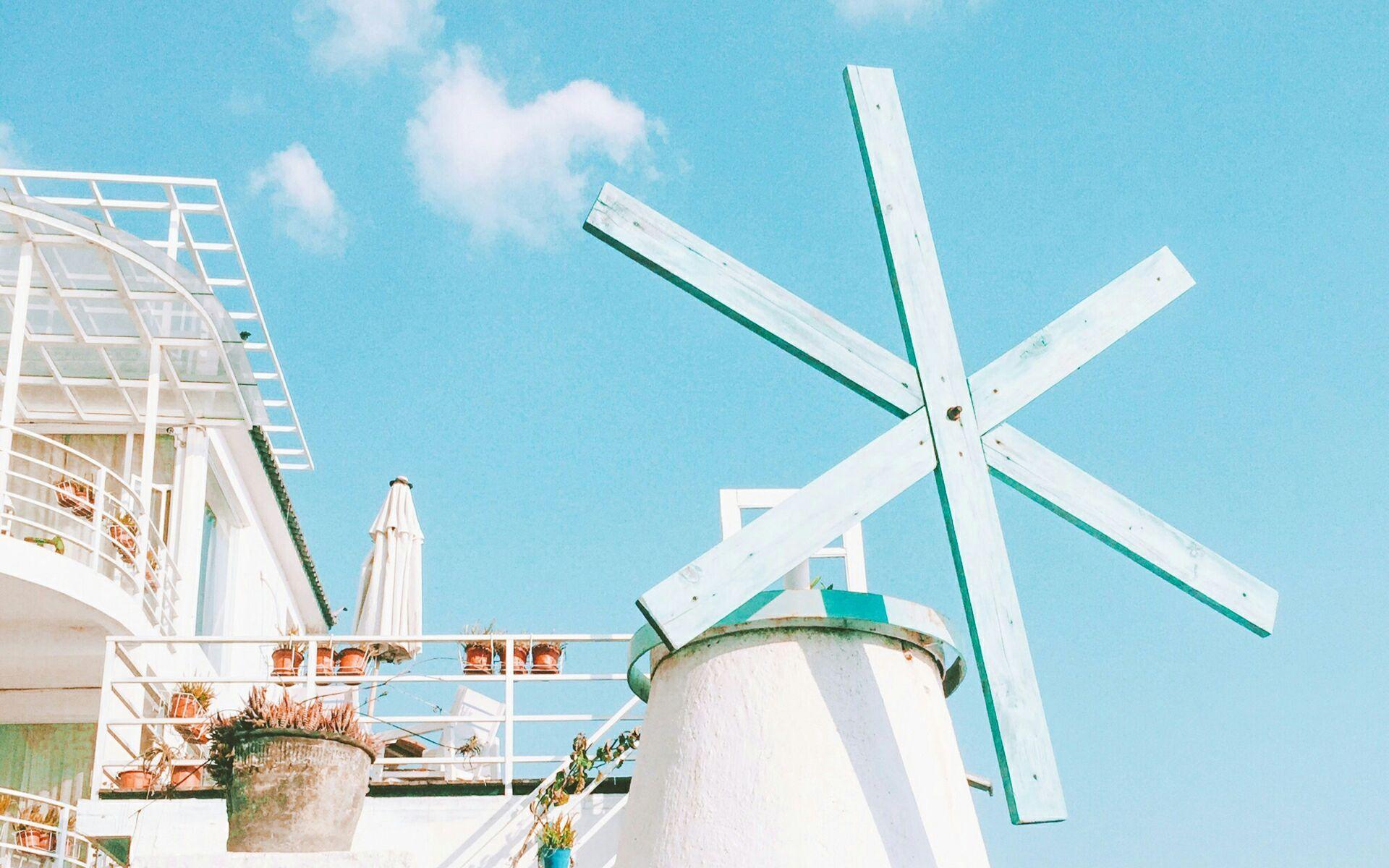 有没有蓝天白云绿叶的壁纸