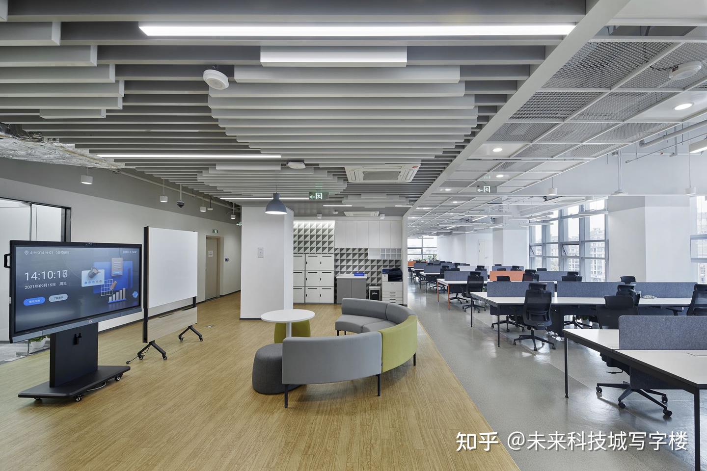 杭州未来科技城写字楼出租之爱力中心7000方精装企业总部拎包办公 - 知乎
