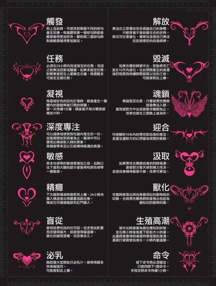 魅魔yin纹的含义有哪些? - 知乎