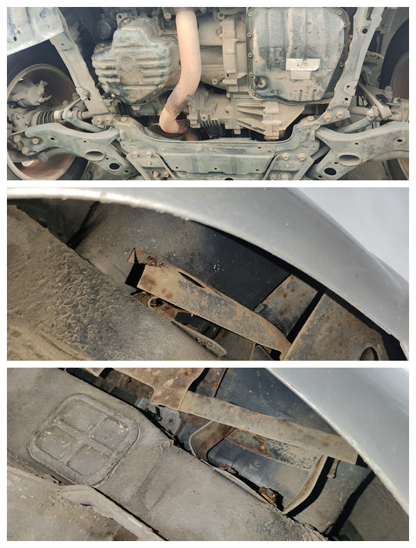 发动机下面各处的螺丝也都没动,吊装维修的嫌疑可以排除