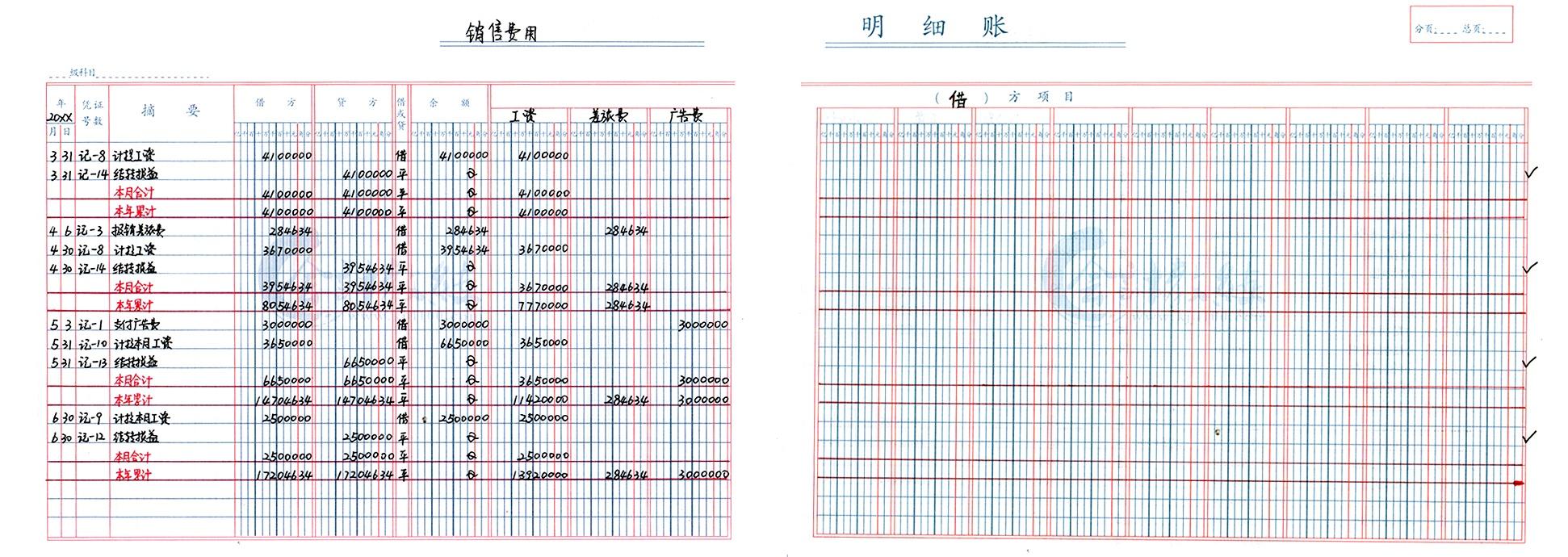 完整版全盘手工账模板