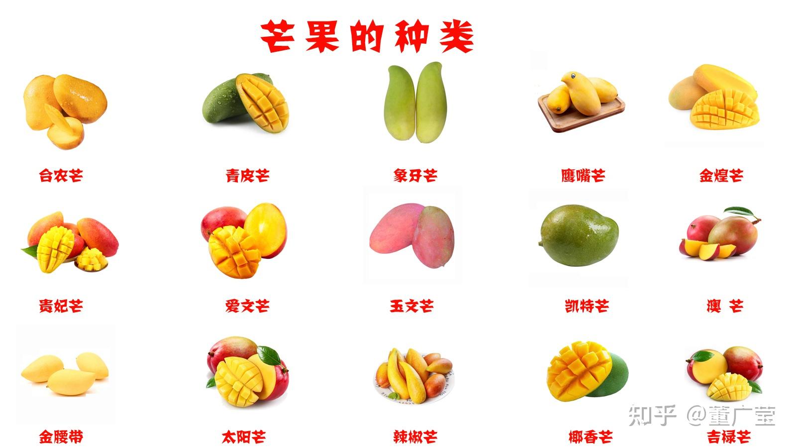 芒果都有哪些种类哪种口味最好吃