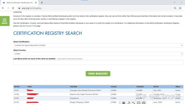 美国质量协会（ASQ）报考攻略 - 知乎