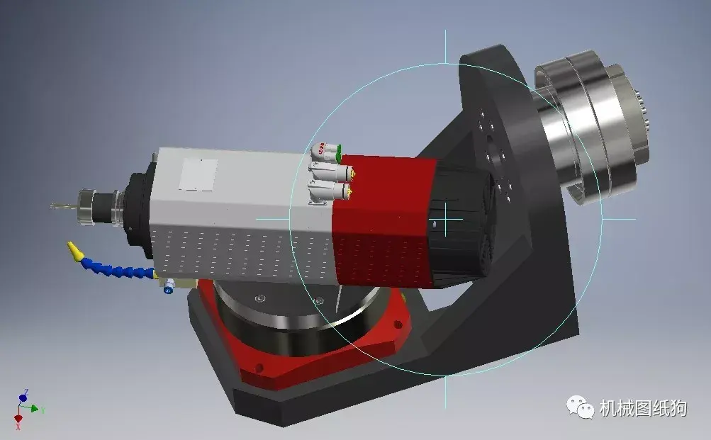 工程机械龙门机床旋转轴gimbalrotary模型3d图纸inventor设计